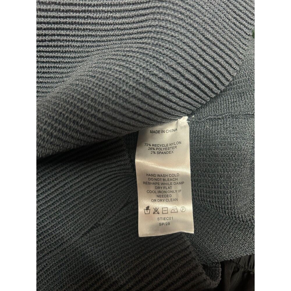 NWT Quince Cropped Square Neck Ribbed Knit Tank Top L Grey - Picture 6 of 6